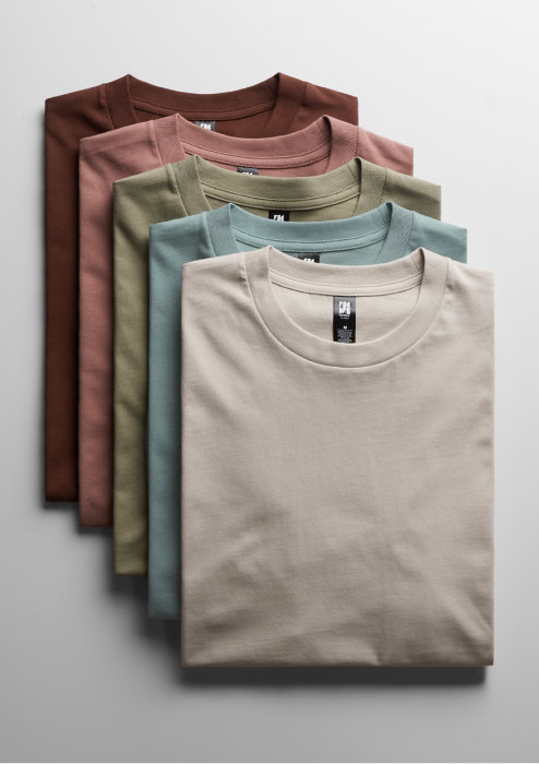 AS Colour t-shirt stack