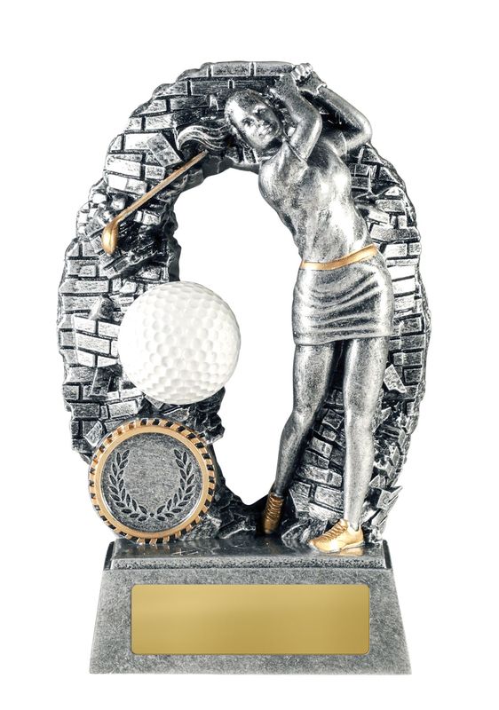 Golf Female Trophy 160mm