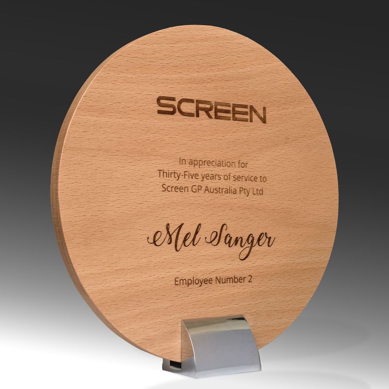 Timber Awards Glass Trophy 160mm