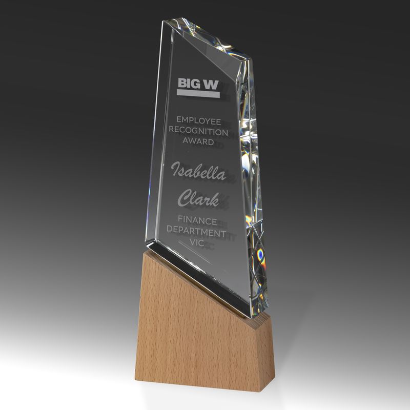 Timber Awards Crystal Trophy 245mm