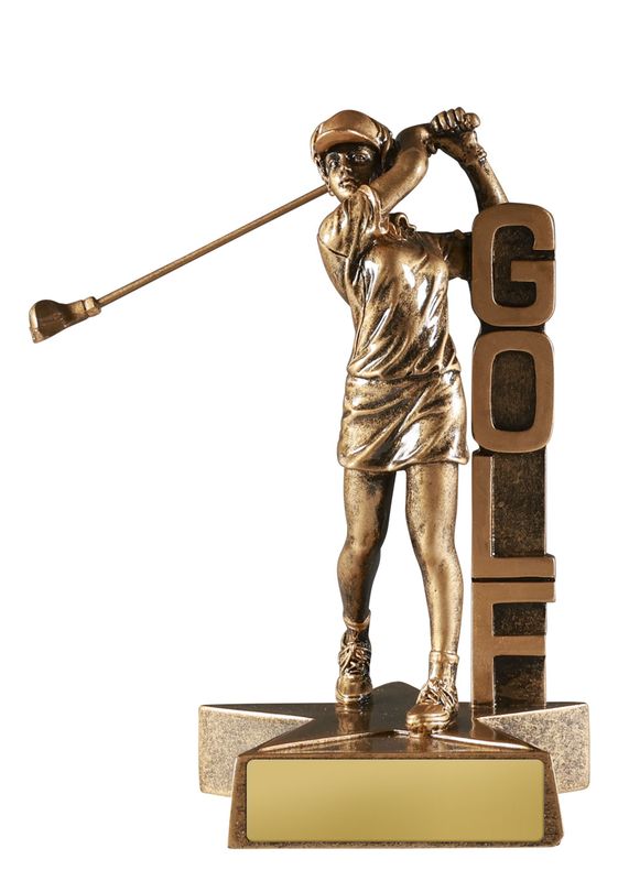 Golf Female Trophy 180mm