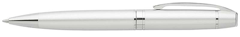 Ballpoint Pen. Metal Pen in Matt Black Finish With Shiny Silver Accents. Pens 138mm