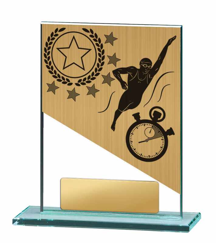 Swimming Glass Trophy 170mm
