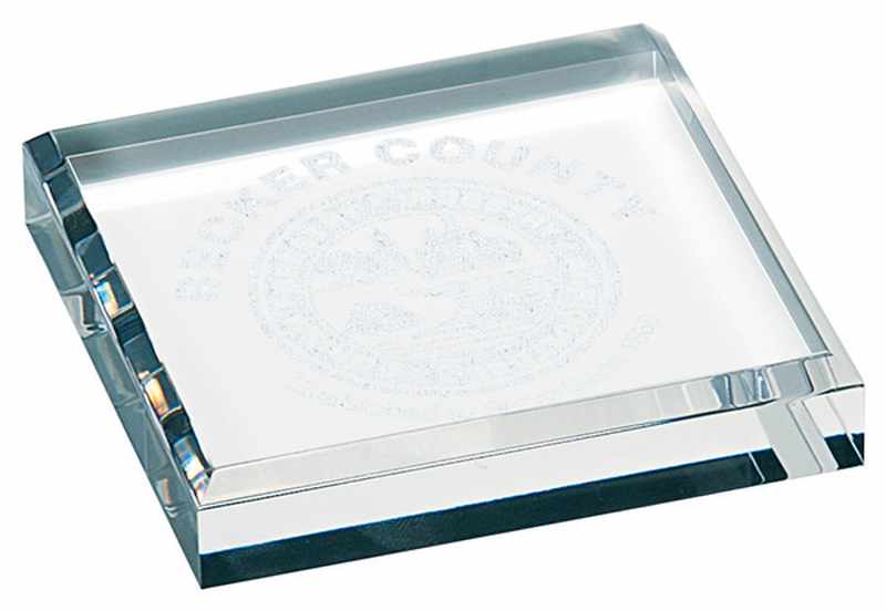 Acrylic paperweight