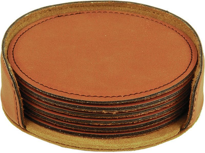Laserable Coaster Set Desk Accessories Promotional Gift 100mm